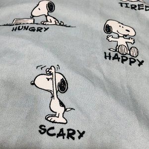 Snoopy‎ Sheet Berkshire Twin Fitted 2 Pillowcases